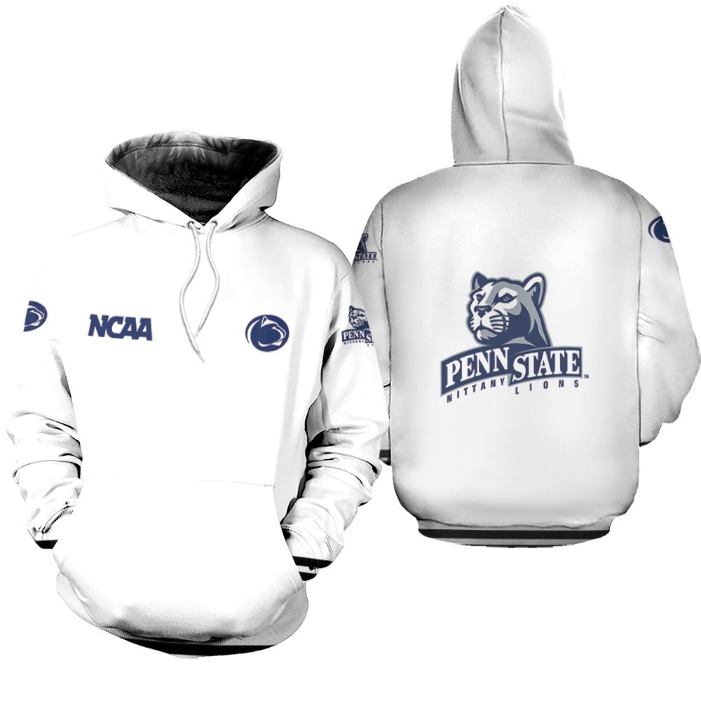 Penn State Nittany Lions Ncaa Classic White With Mascot Logo Gift For Penn State Nittany Lions Fans Hoodie