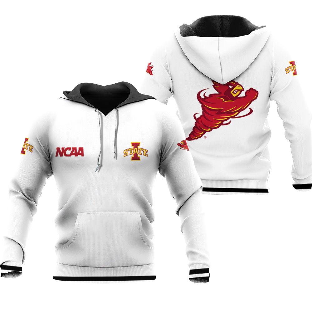 Iowa State Cyclones Ncaa Classic White With Mascot Logo Gift For Iowa State Cyclones Fans Hoodie