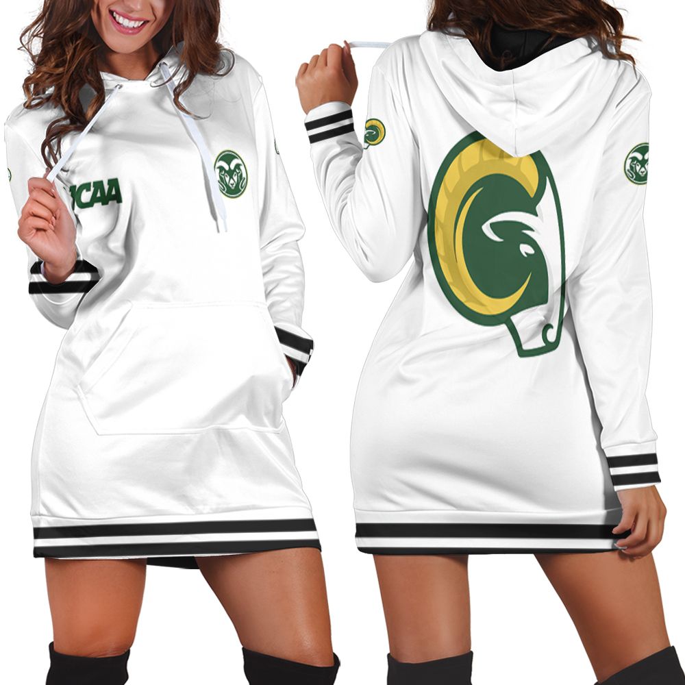 Colorado State Rams Ncaa Classic White With Mascot Logo Gift For Colorado State Rams Fans Hoodie Dress