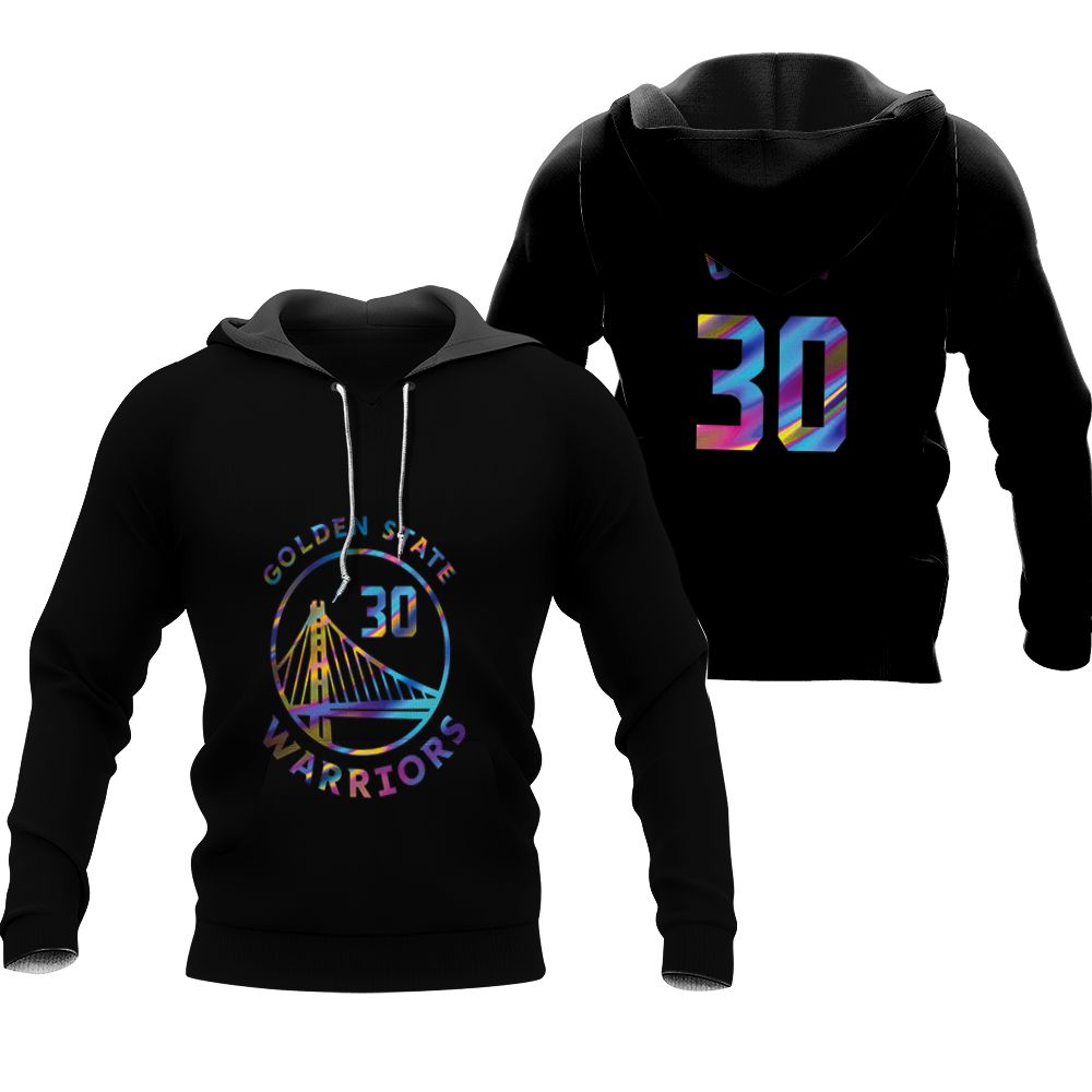 Golden State Warriors Stephen Curry 2021 Iridescent Black shirt Inspired Style Gift For Golden State Warriors Fans Hoodie
