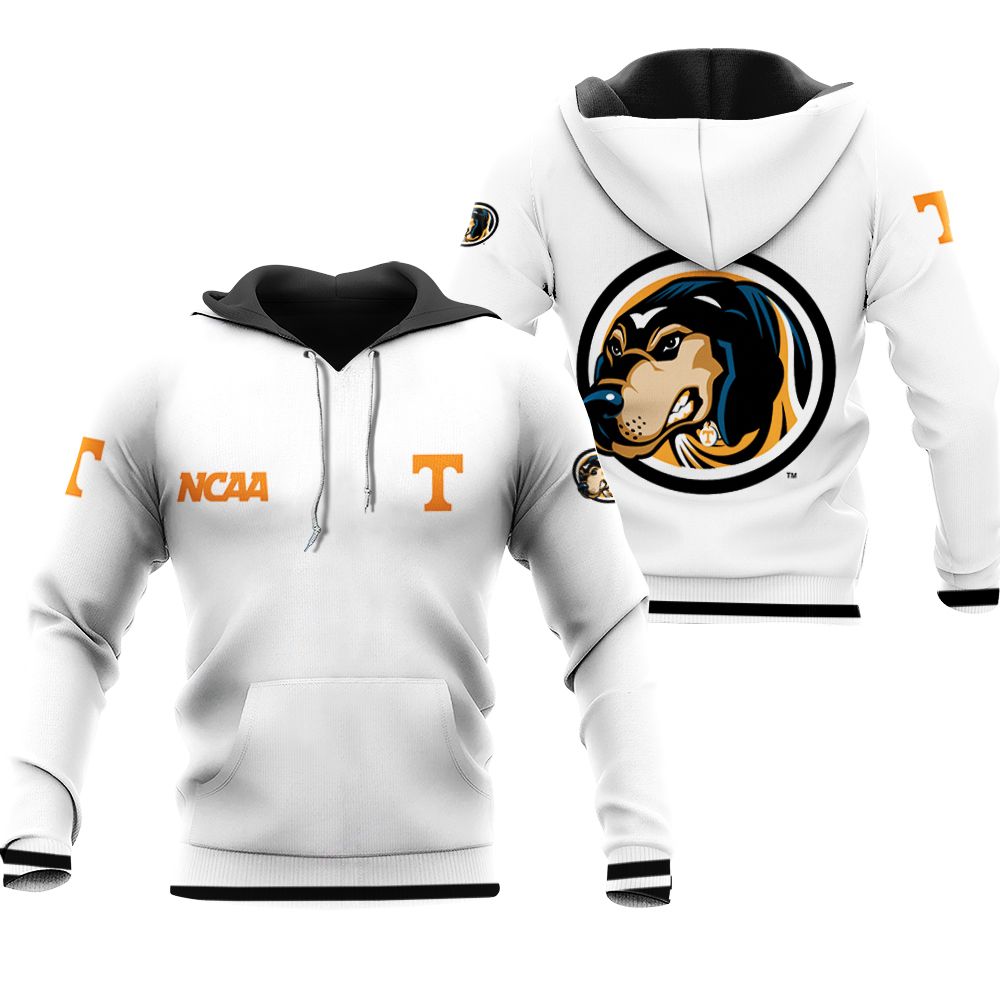 Tennessee Volunteers Ncaa Classic White With Mascot Logo Gift For Tennessee Volunteers Fans Hoodie