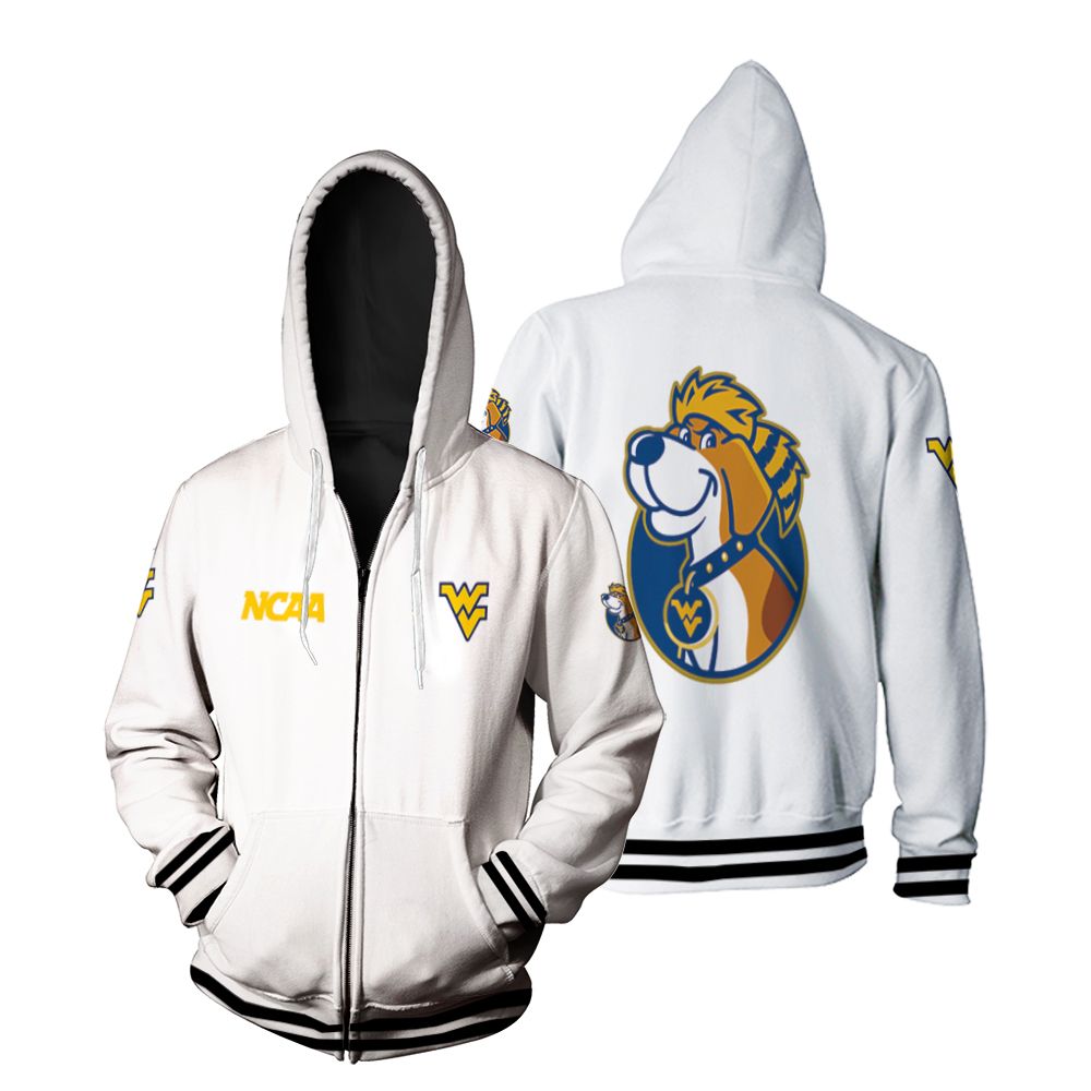 West Virginia Mountaineers Ncaa Classic White With Mascot Logo Gift For West Virginia Mountaineers Fans Hoodie