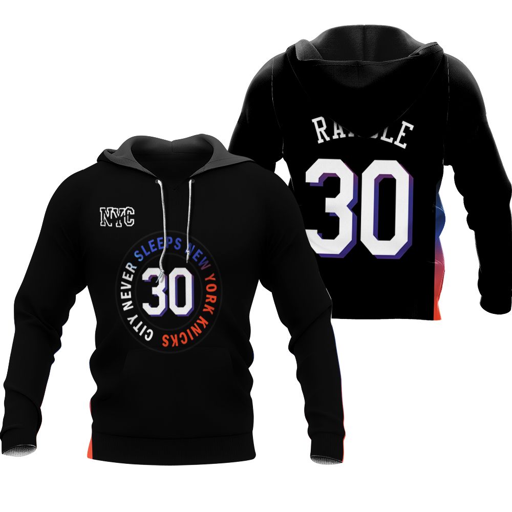 New York Knicks Julius Randle 30 2020 Nba Black City Edition shirt Inspired Style Gift For New York Knicks Fans Hoodie