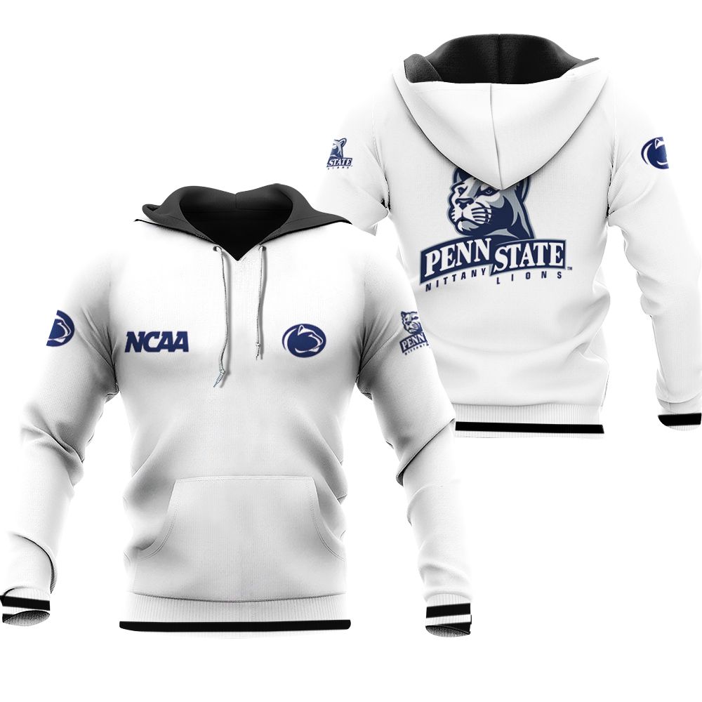 Penn State Nittany Lions Ncaa Classic White With Mascot Logo Gift For Penn State Nittany Lions Fans Hoodie