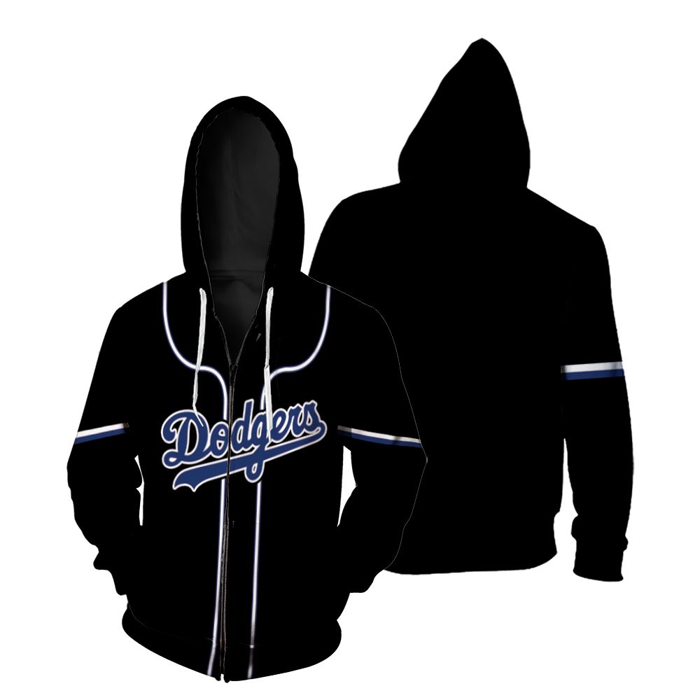 Pesonalized Los Angeles Dodgers Tribute Kobe Bryant Black shirt Inspired Style Gift For Los Angeles Dodgers Fans Zip Hoodie