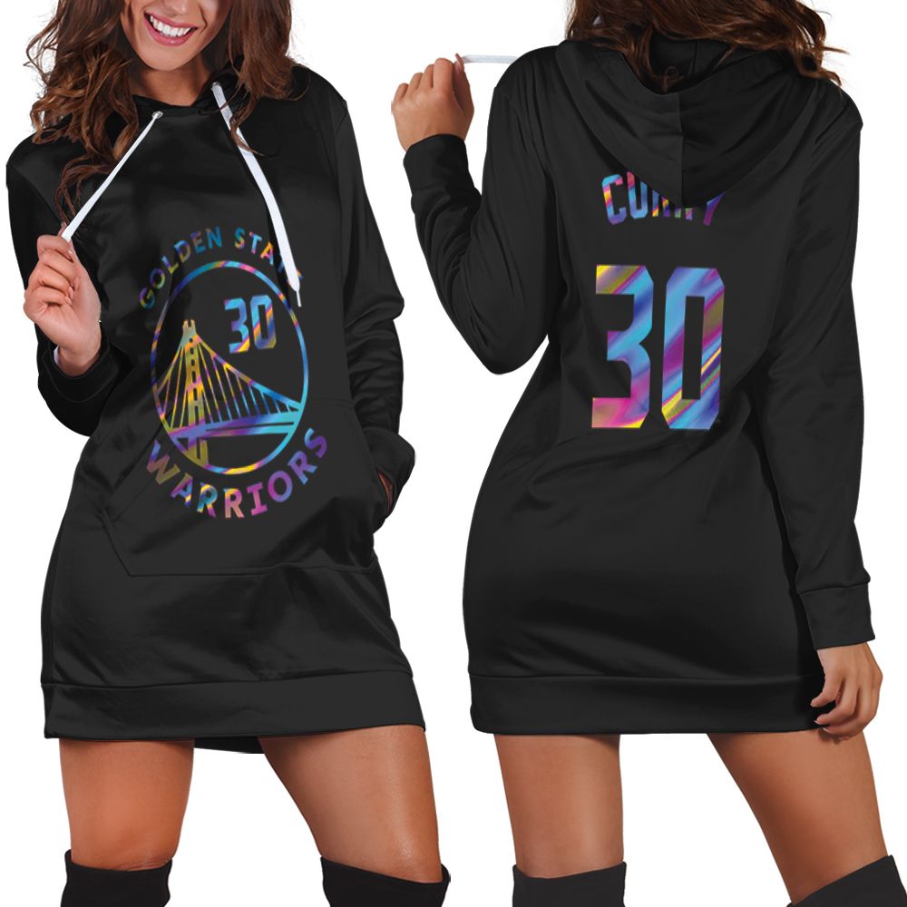 Golden State Warriors Stephen Curry 2021 Iridescent Black shirt Inspired Style Gift For Golden State Warriors Fans Hoodie Dress