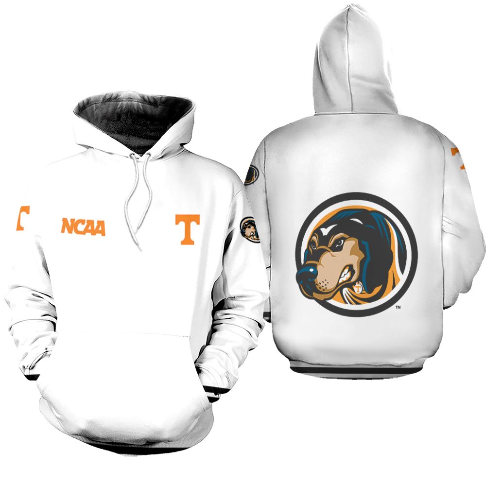 Tennessee Volunteers Ncaa Classic White With Mascot Logo Gift For Tennessee Volunteers Fans Hoodie