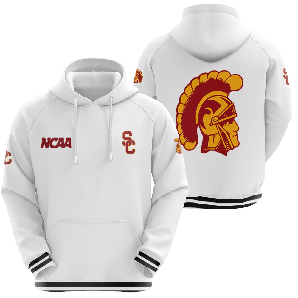 Usc Trojans Ncaa Classic White With Mascot Logo Gift For Usc Trojans Fans Hoodie