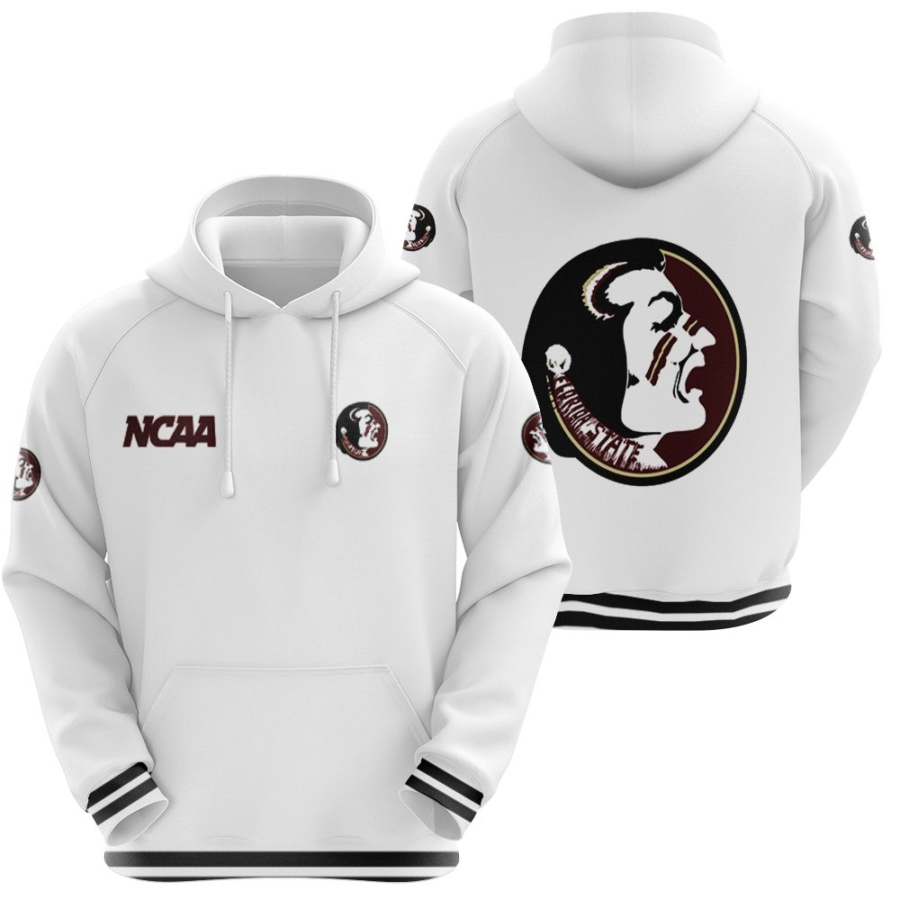 Florida State Seminoles Ncaa Classic White With Mascot Logo Gift For Florida State Seminoles Fans Hoodie