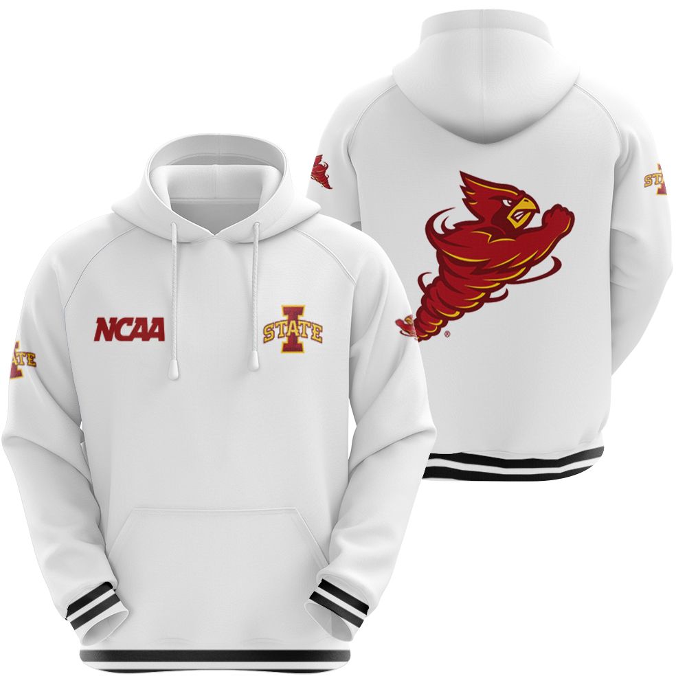 Iowa State Cyclones Ncaa Classic White With Mascot Logo Gift For Iowa State Cyclones Fans Hoodie
