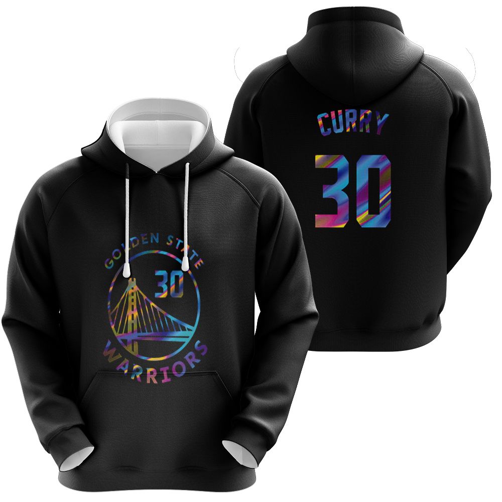 Golden State Warriors Stephen Curry 2021 Iridescent Black shirt Inspired Style Gift For Golden State Warriors Fans Hoodie