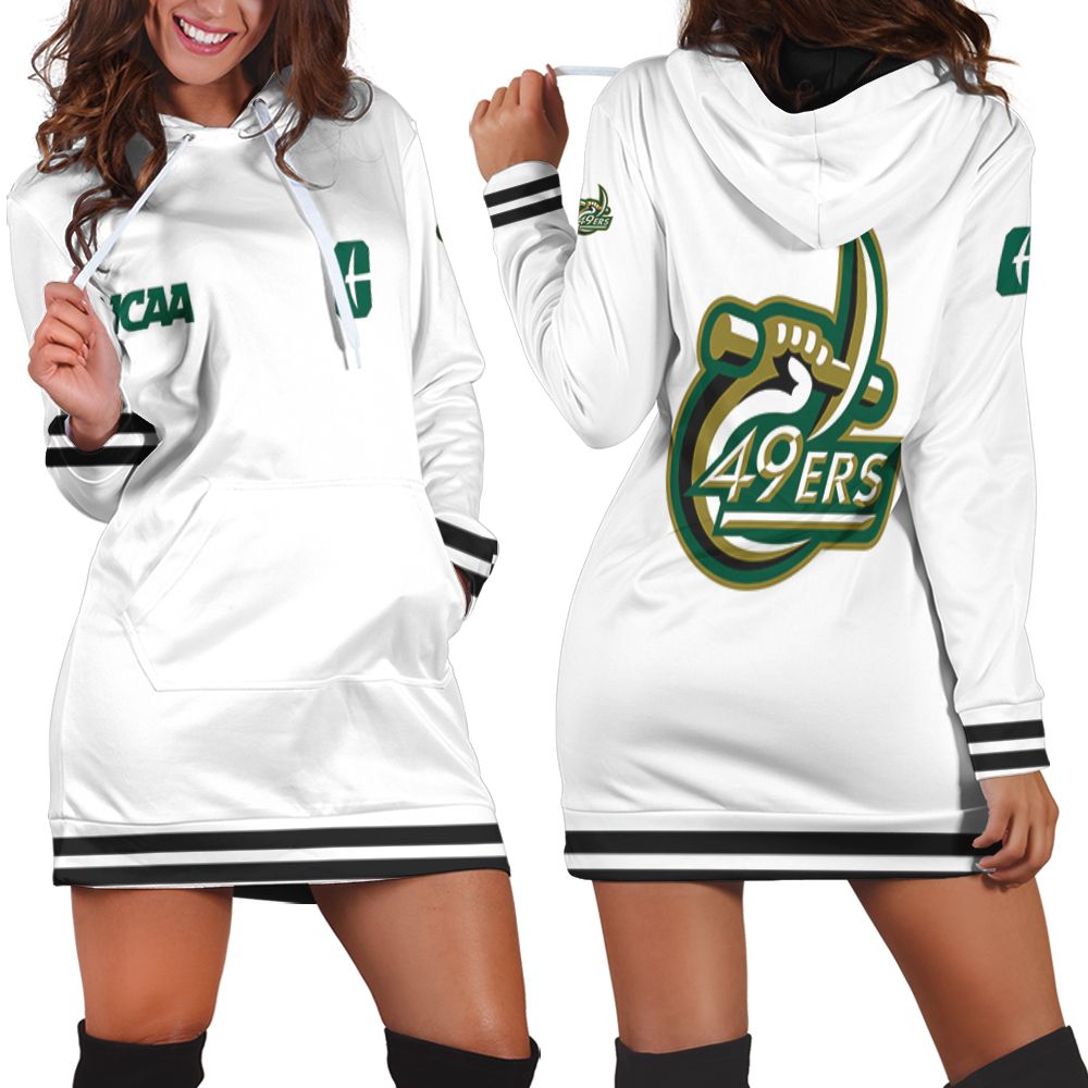 Charlotte 49Ers Ncaa Classic White With Mascot Logo Gift For Charlotte 49Ers Fans Hoodie Dress