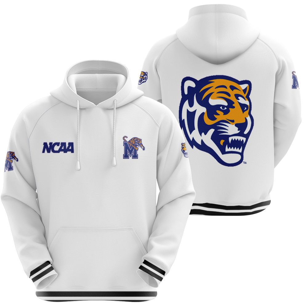 Memphis Tigers Ncaa Classic White With Mascot Logo Gift For Memphis Tigers Fans Hoodie