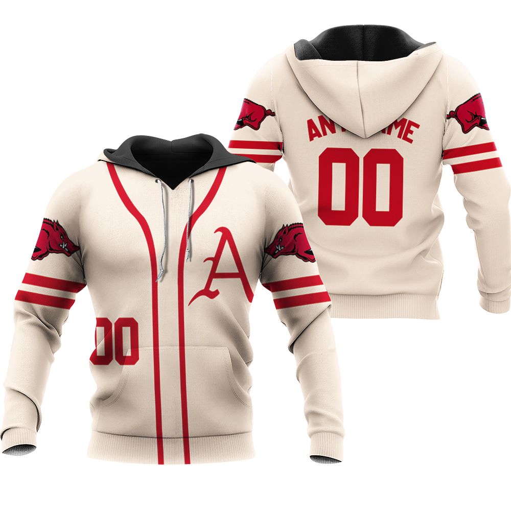 Arkansas Razorbacks Andrew Benintendi #16 MLB Baseball Team Benintendi College Red 3D Designed Allover Gift For Arkansas Fans Hoodie