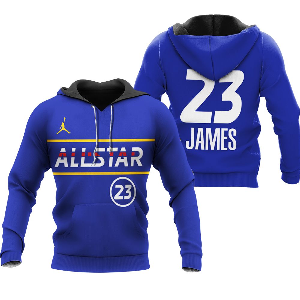 Damian Lillard #0 NBA Basketball Wizards 2021 All Star Eastern Conference Blue shirt Style Gift For Damian Lillard Fans Hoodie