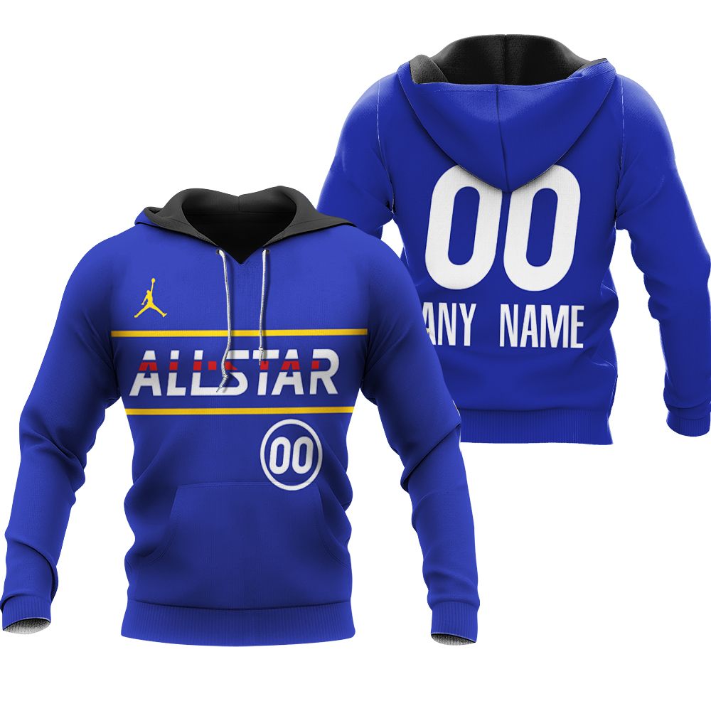 LeBron James #23 NBA Wizards 2021 All Star Eastern Conference Blue shirt Style Gift For James Fans Hoodie