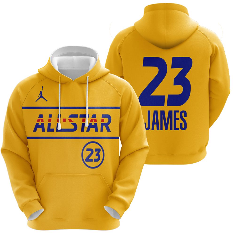 Damian Lillard #0 Warriors 2021 All Star Western Conference Gold shirt Style Gift For Damian Lillard Fans Hoodie