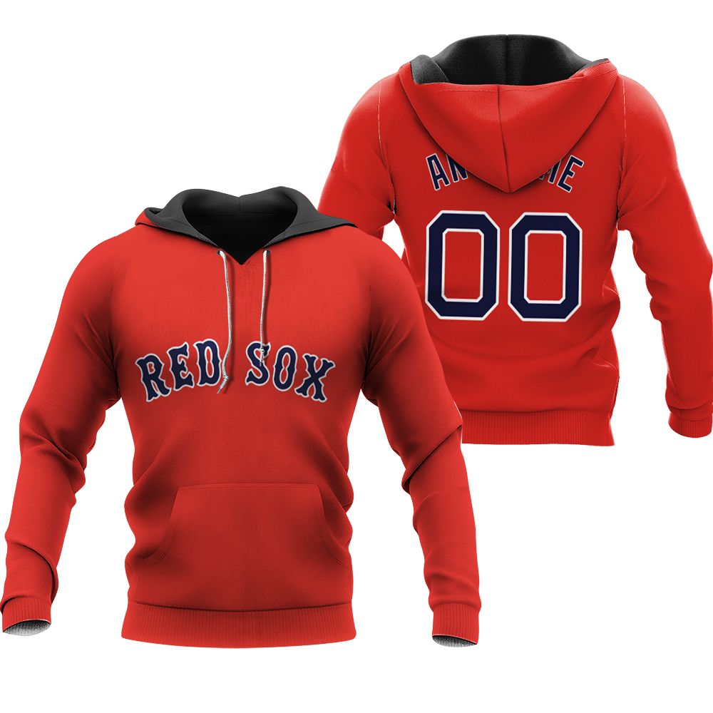Boston Red Sox Xander Bogaerts #2 Great Player MLB Baseball Team Red Vintage 3D Designed Allover Gift For Boston Fans Hoodie