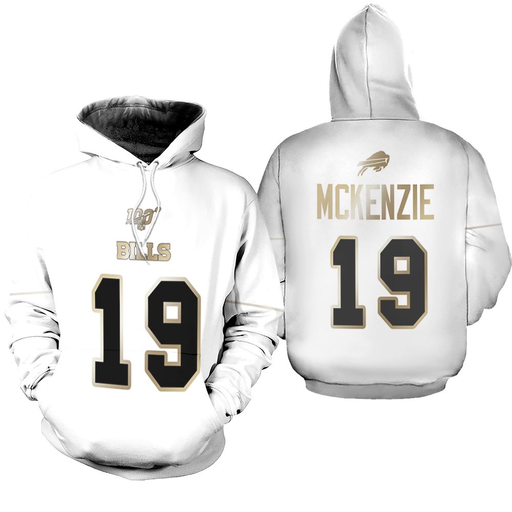 Buffalo Bills Micah Hyde #23 NFL White 100th Season Golden Edition shirt Style Gift For Bills Fans Hoodie