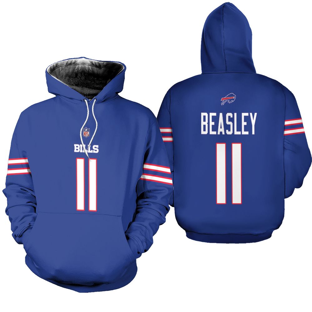 Buffalo Bills Cole Beasley #10 NFL Legend Player American Football Game Royal 3D Designed Allover Gift For Bills Fans Hoodie