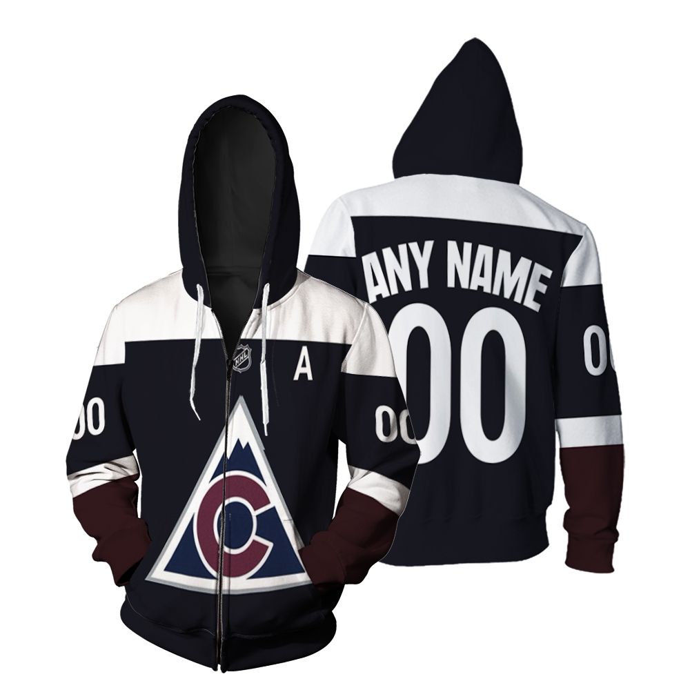 Colorado Avalanche Nathan Mackinnon #29 NFL Ice Hockey Logo Team 2020 Navy shirt 3D Designed Allover Custom Gift For Avalanche Fans Hoodie