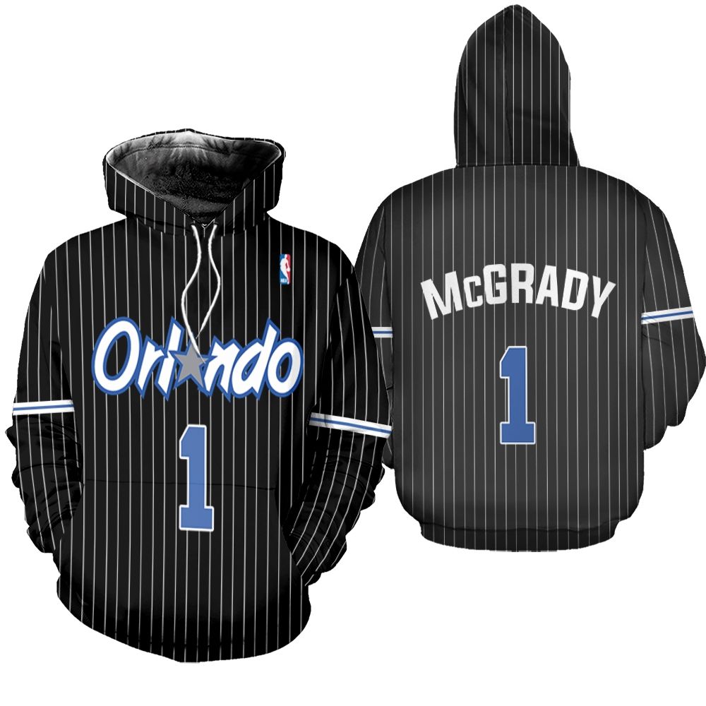 Orlando Magic Penny Hardaway #1 Great Player NBA Basketball Team Logo 3D Designed Allover Gift For Orlando Fans Hoodie
