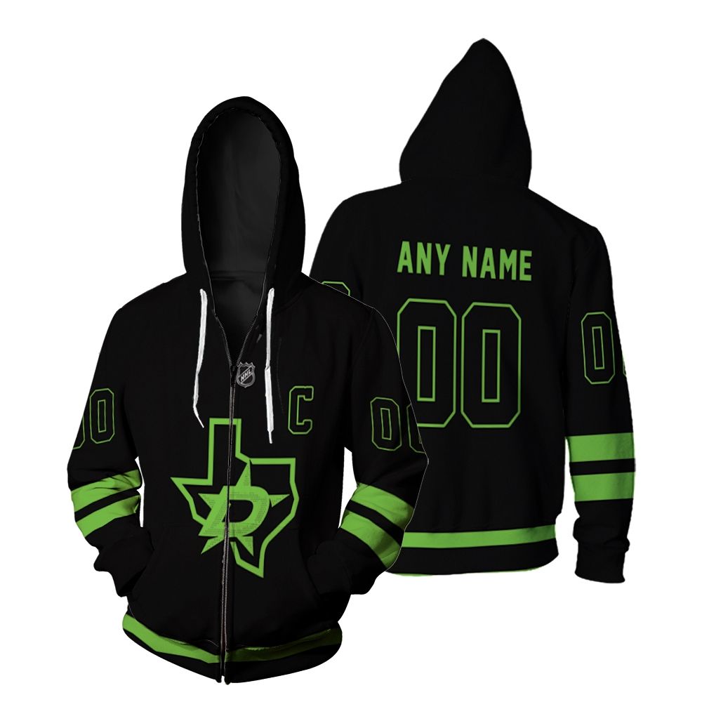 Dallas Stars NHL Ice Hockey Team Logo 2020 Black shirt 3D Designed Allover Custom Gift For Dallas Fans Hoodie