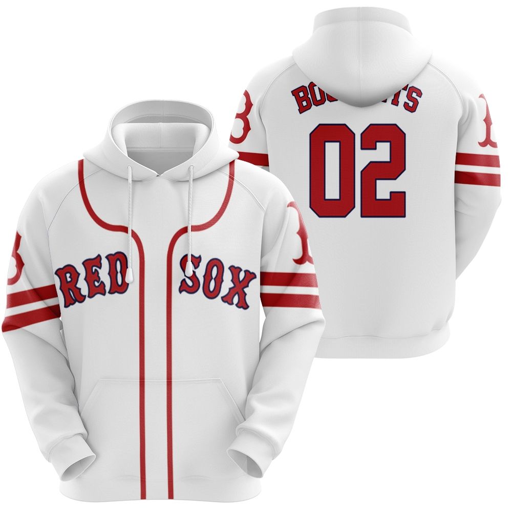 Boston Red Sox MLB Baseball Team Logo Majestic Player White 2019 3D Designed Allover Custom Gift For Boston Fans Hoodie