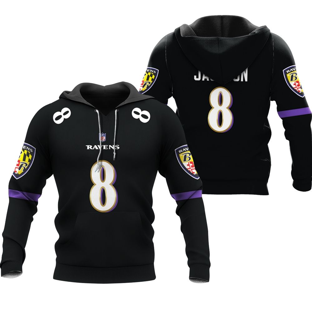 Baltimore Ravens Deion Sanders #37 Great Player NFL American Football Game shirt Black 2019 3D Designed Allover Gift For Ravens Fans Zip Hoodie