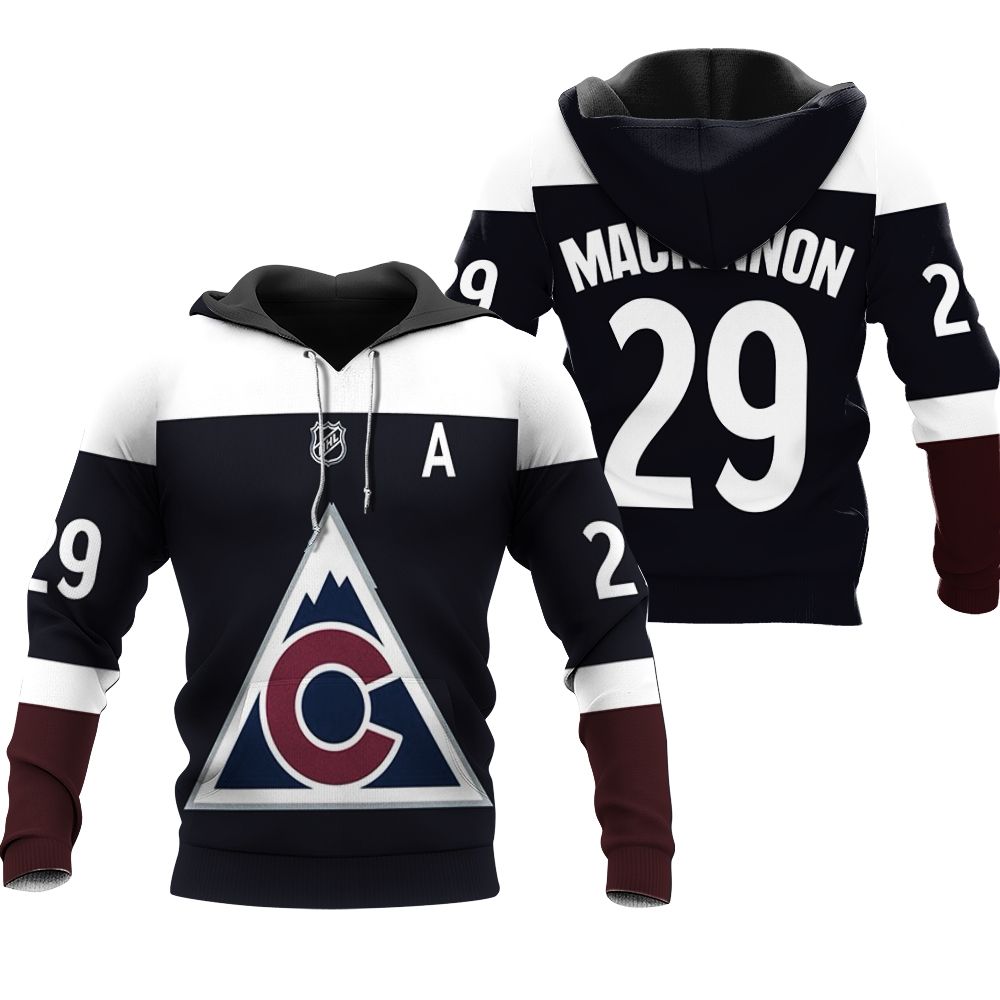 Colorado Avalanche NFL Ice Hockey Logo Team 2020 Navy shirt 3D Designed Allover Custom Gift For Avalanche Fans Hoodie