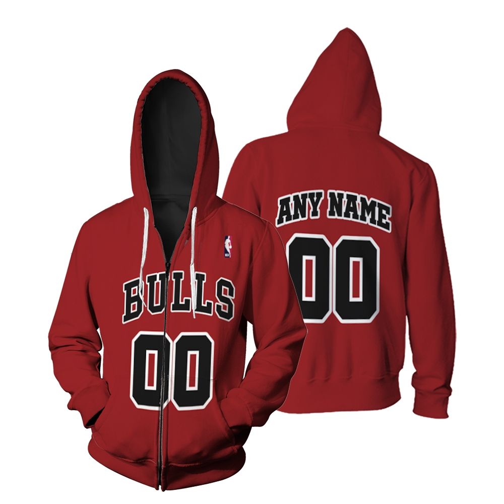 Chicago Bulls NBA Basketball Team Throwback Black shirt Style Custom Gift For Bulls Fans Zip Hoodie
