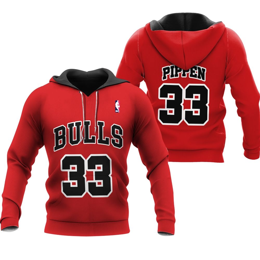 Chicago Bulls Scottie Pippen #33 NBA Great Player Throwback White shirt Style Gift For Bulls Fans Hoodie