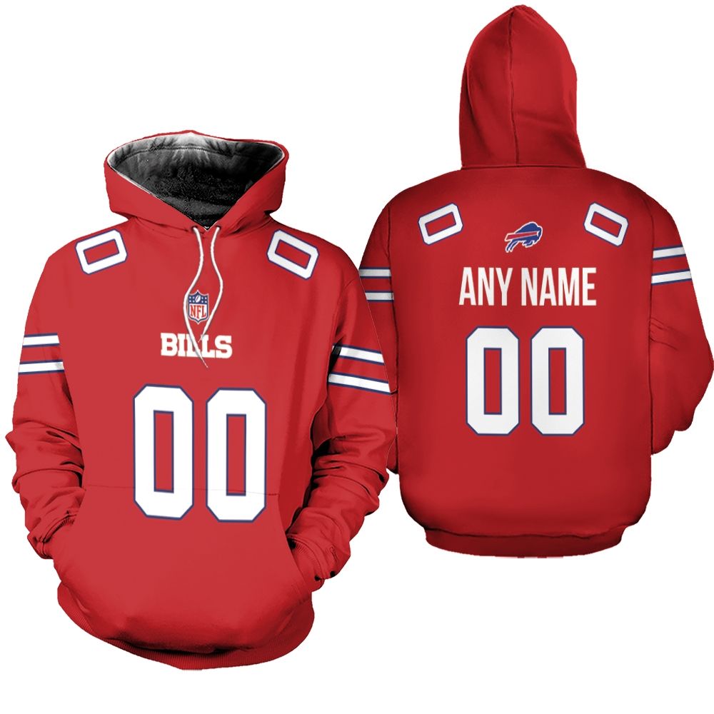 Buffalo Bills Josh Allen #17 Great Player NFL American Football Red Color Rush shirt Style Gift For Bills Fans Hoodie