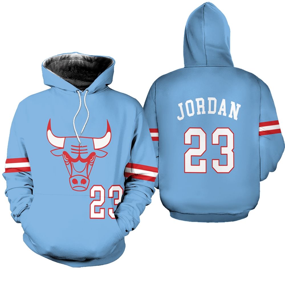 Chicago Bulls Michael Jordan #23 NBA Great Player Throwback Red shirt Style Gift For Bulls Fans Hoodie