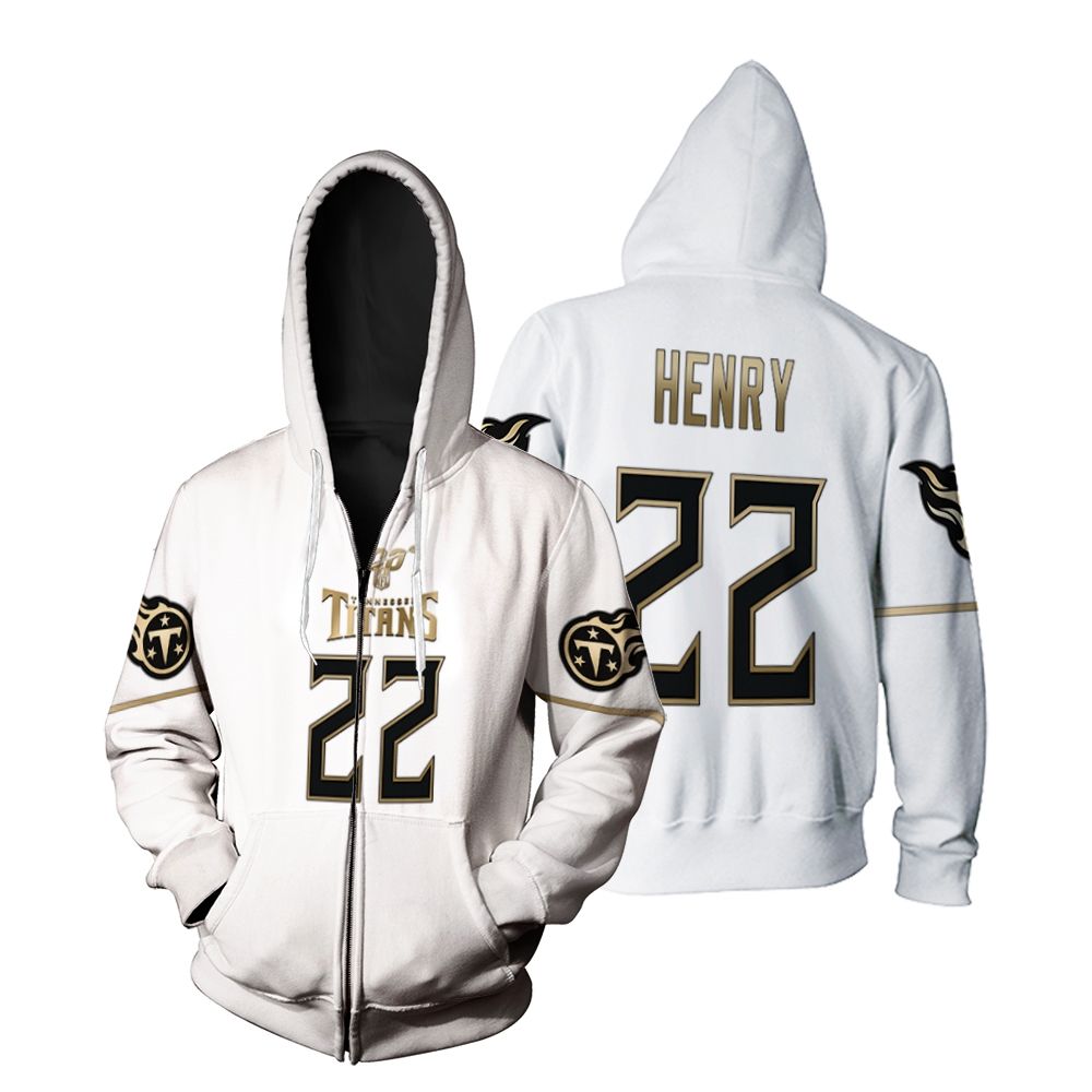 Tennessee Titans Brett Kern #6 NFL Great Player White 100th Season Golden Edition shirt Style Gift For Titans Fans Zip Hoodie