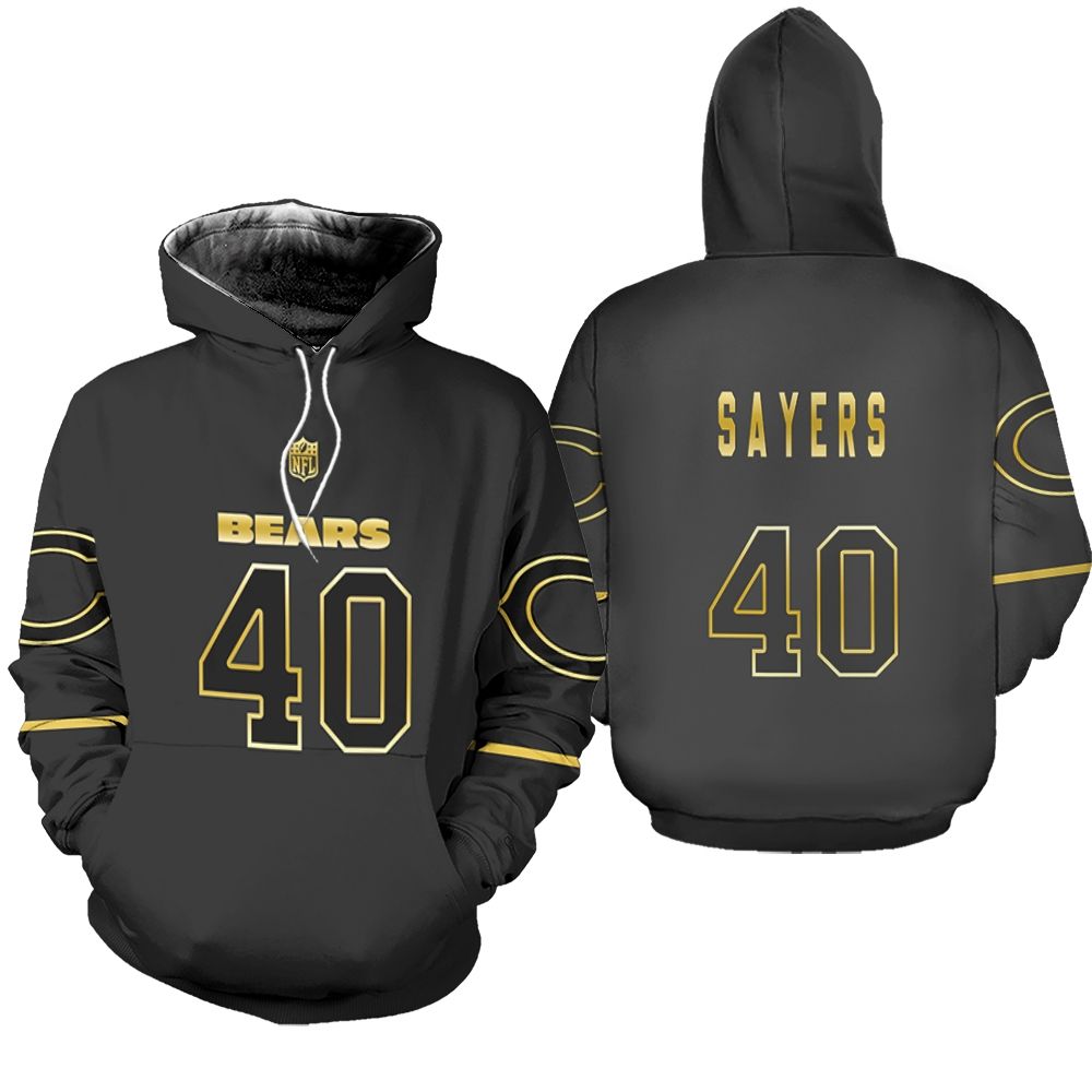 Chicago Bears NFL American Football Black Golden Edition Vapor Limited shirt Style Custom Gift For Bears Fans Hoodie