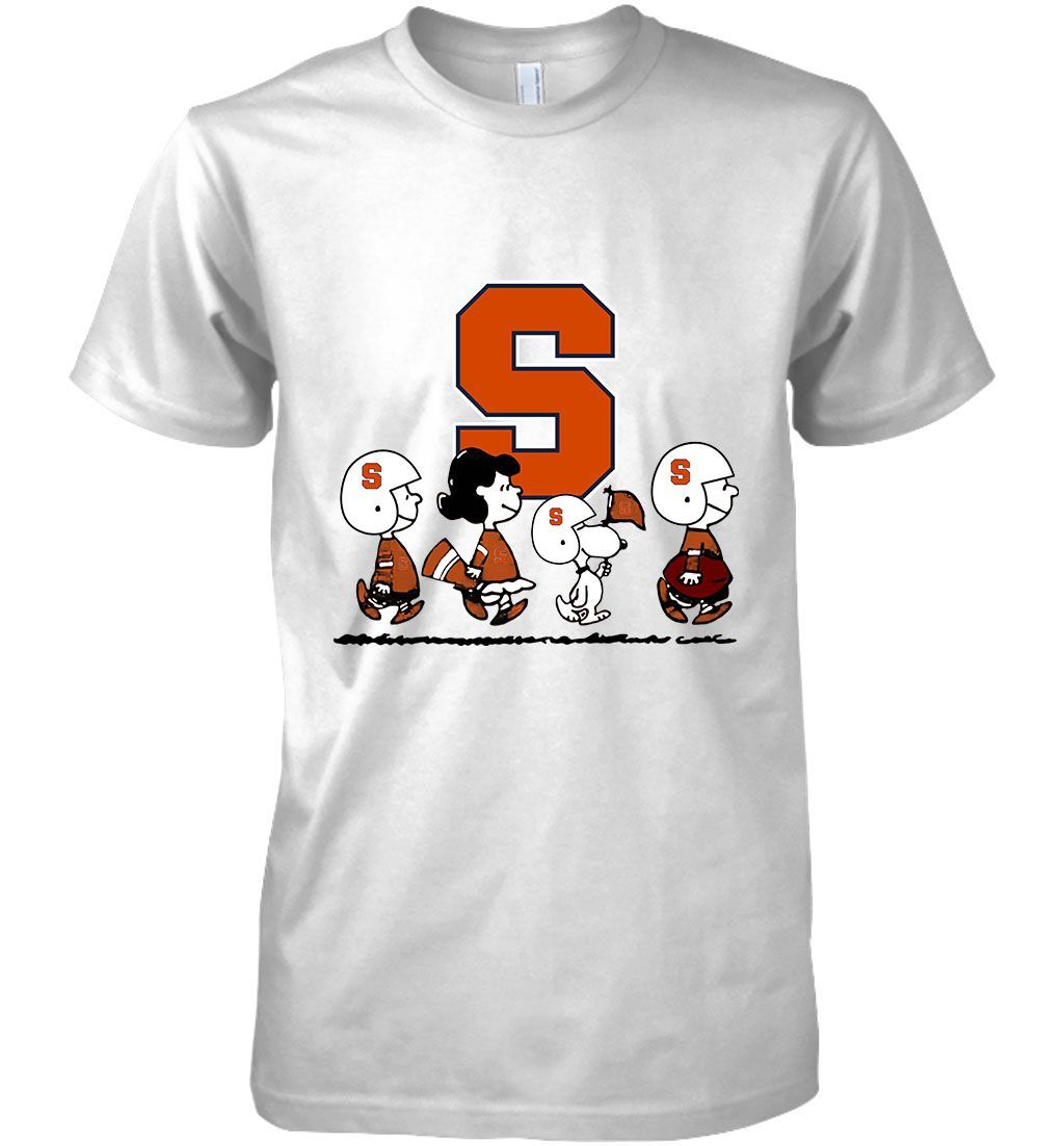 Syracuse Orange Snoopy And Friends Peanut Fan Tshirt Hoodie Sweater