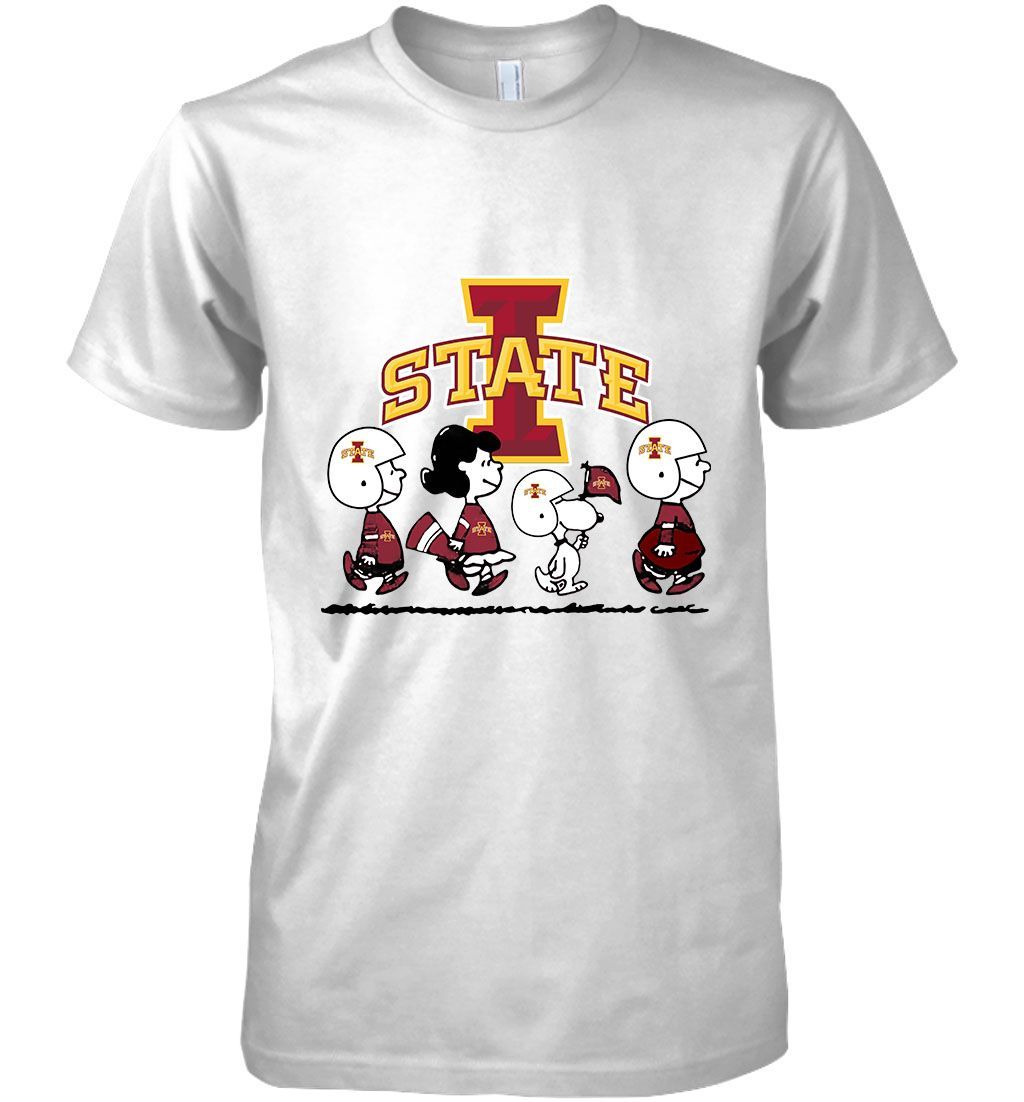 Iowa State Cyclones Snoopy And Friends Peanut Fan Tshirt Hoodie Sweater