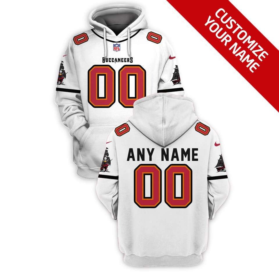 Tampa Bay Buccaneers #00 3d Personalized Red Style Gift With Custom Number Name For Buccaneers Fans Hoodie