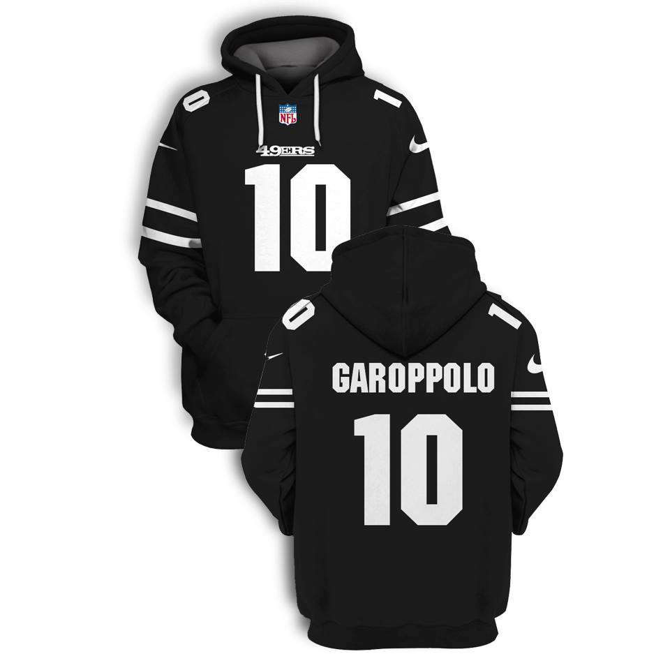 San Franciso 49ers Jimmy Garoppolo #10 Super Bowl Champions Gift Black For Garoppolo And 49ers Fans Hoodie