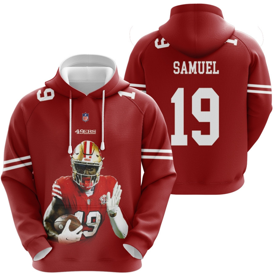 San Francisco 49ers Samuel 19 Nfl Legends 2020 Garnet 3d Designed Allover Gift For 49ers Fans Zip Hoodie