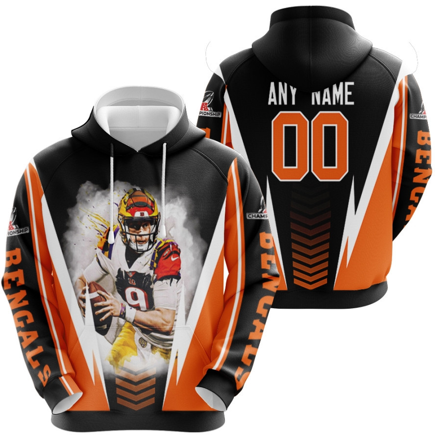 Cicinnati Bengals Jamaar Chase 00 Any Name Afc Championship 2022 White Style Gift With Custom Number Name For Bengals Fans Hoodie