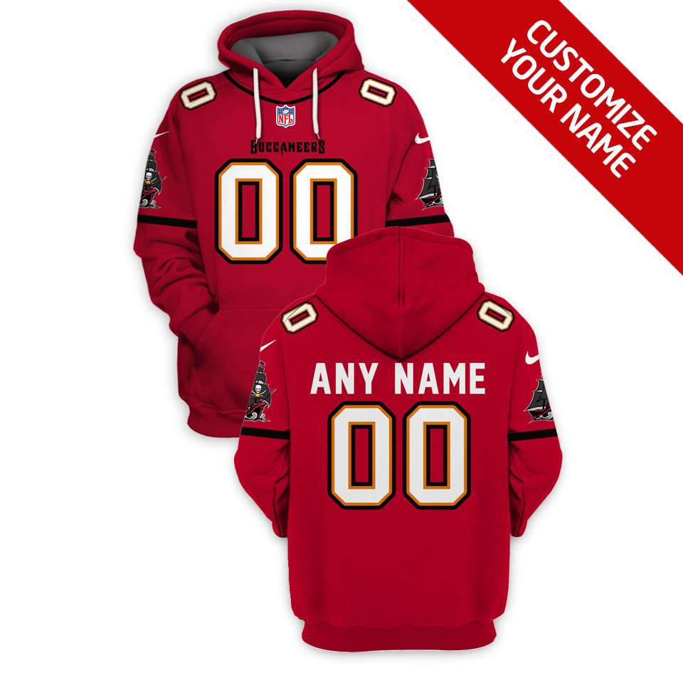 Tampa Bay Buccaneers #00 3d Personalized White Style Gift With Custom Number Name For Buccaneers Fans Hoodie