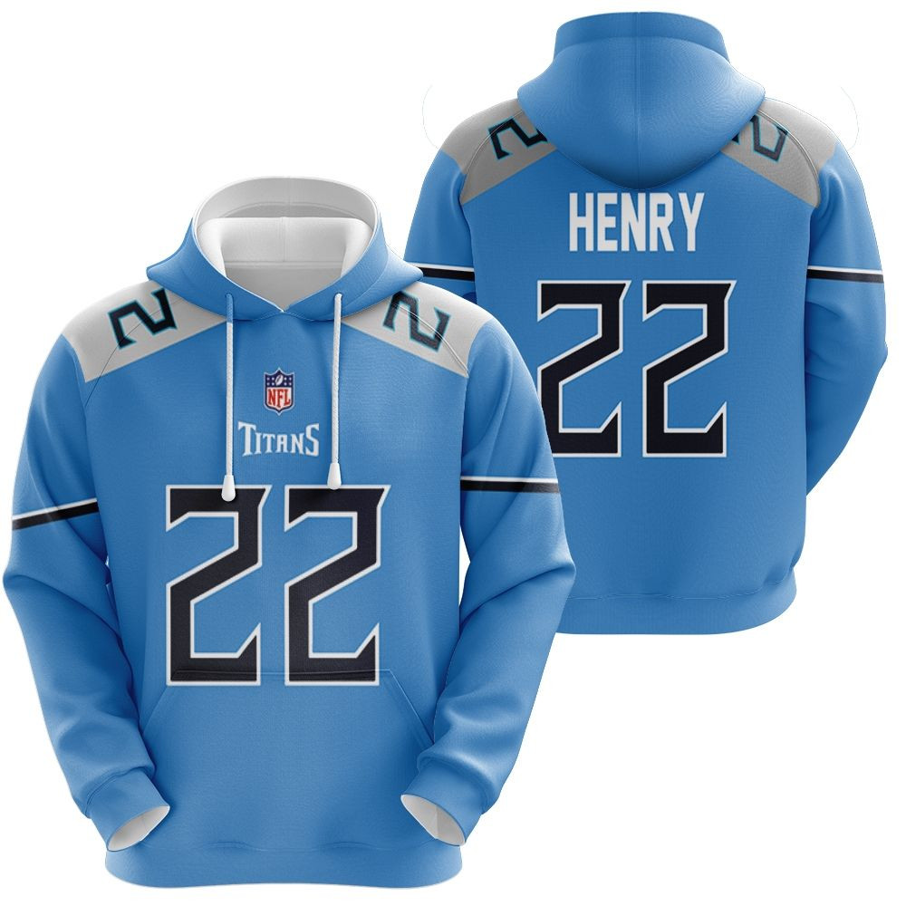 Tennessee Titans Derrick Henry #22 NFL Great Player White 100th Season Golden Edition shirt Style Gift For Titans Fans Hoodie