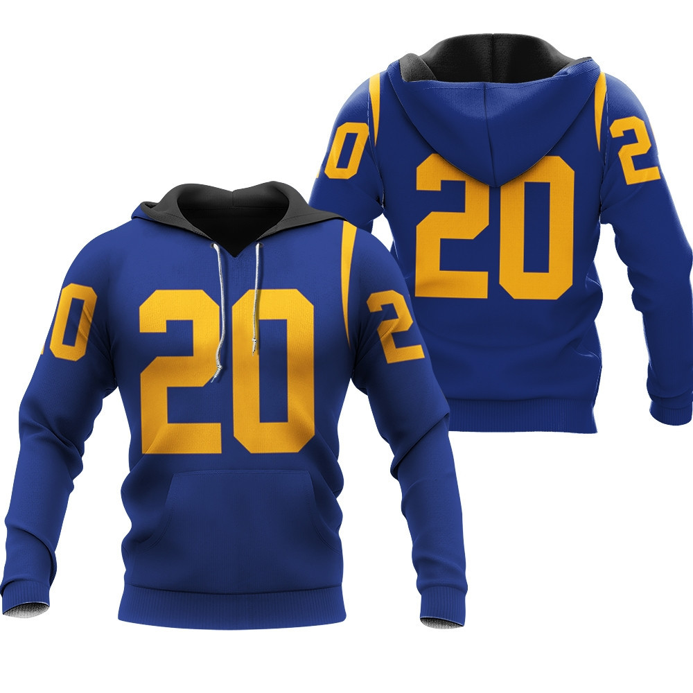 Los Angeles Rams Nfl American Football White 100th Season Style Custom Gift For Rams Fans Hoodie