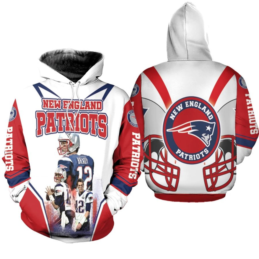 Tom Brady New England Patriots The Amazing Moment Legend 3d Designed Allover Gift For Brady Fans Patriots Fans Hoodie