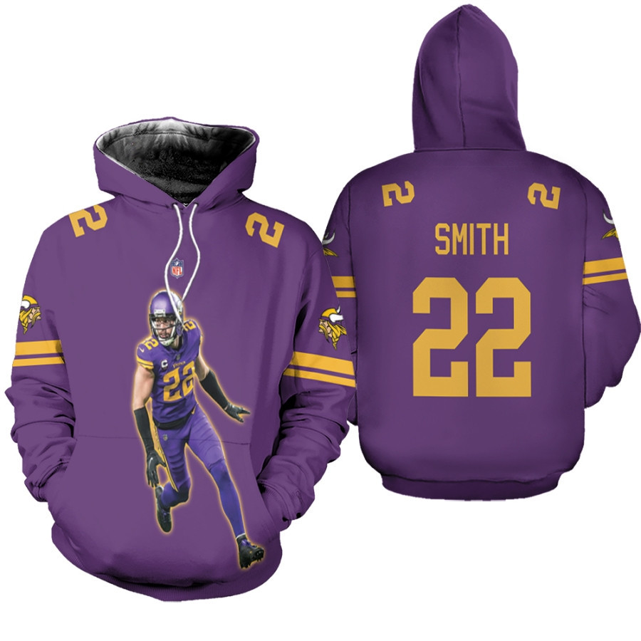 Minnesota Vikings Kris Boyd 29 Nfl Legendary Captain Purple 3d Designed Allover Gift For Vikings Fans Hoodie