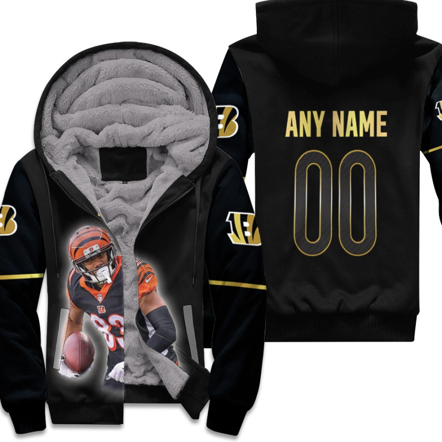 Cincinnati Bengales Tyler Boyd 83 Nfl Team Black Style Gift With Custom Number Name For Bengals Fans Fleece Hoodie
