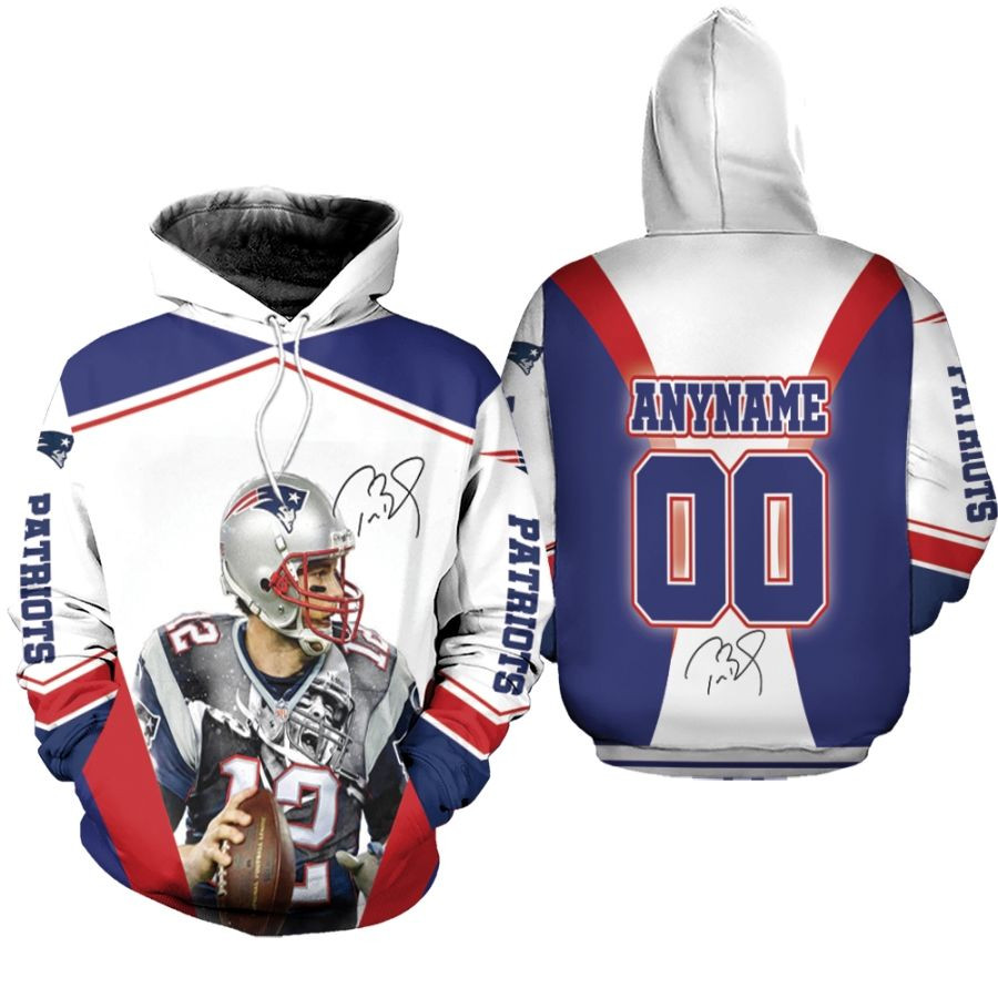 Tom Brady New England Patriots The Amazing Moment Legend 3d Designed Allover Gift For Brady Fans Patriots Fans Hoodie