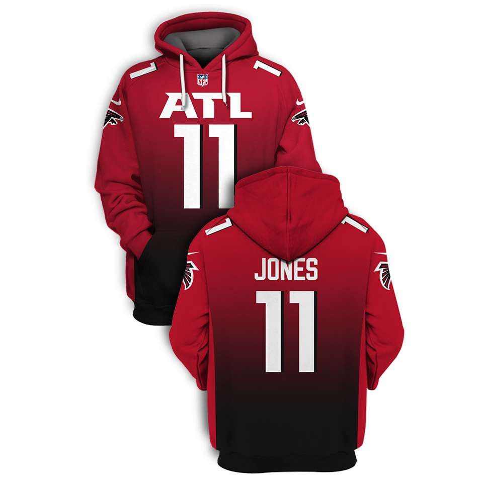 Atlanta Falcons Grady Jarret #97 Super Bowl Champions Red And Black Gift For Jones And Falcons Fans Hoodie